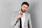 Portrait of a relaxed businessman dressed in suit