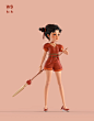 中国风3D人物