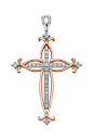 Alex A Diamond Cross Pendant