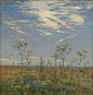 Mikhail Guzhavin - Wild Flowers in a Field, 1927