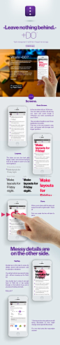 +DO™ App Ui design by Marko Vuleta-Djukanov, via Behance | Web #采集大赛# #app#