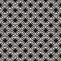 向量无缝链模式。交织的细线抽象的背景。几何波浪格子设计。