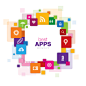 app, application, background, best, colorful, icons, mobile, phone ...
