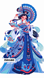 敲击Ai绘画寺：东方韵律：丝路花神的雅致之美。#插画 #商业插画 #国风插画 #国潮风
