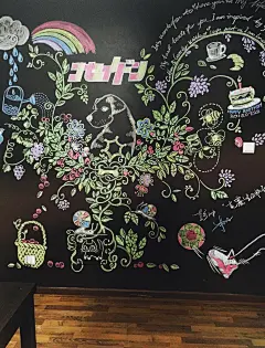 家居 黑板画