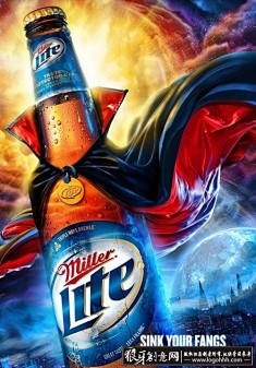 精品大气啤酒宣传海报设计灵感 啤酒广告合...