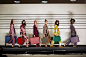 'Fashion Line Up' by Roe Ethridge for Vogue Japan December 2015#箱子#多人