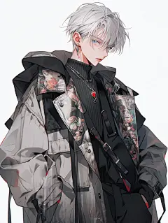 AI绘图｜白毛模特