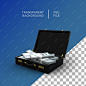 Suitcase money cash 3d render dollar