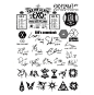 EXO bigbang纹身贴xoxo防水嘻哈贴纸标志 权志龙鹿晗吴凡明星周边-淘宝网