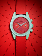 L'Officiel Hommes Italia SS 2014 : For L'Officiel Hommes Italia's Spring Summer issue, we recreated five iconic watches in bright, boldly coloured papers. The watches were then shot on matching paper backgrounds by New York photographer Kenji Toma for the