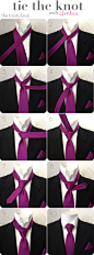 how to tie a tie that needs tie-ing for a tie function or dinner, pinned by Ton van der Veer