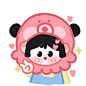 cr.微博@肚肚图画本_210915_可爱 女生 Q版 头像 插画