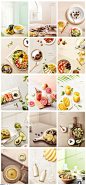 15款餐饮水果蔬菜南瓜粥海报PSD素材2020427 - 设计素材 - 比图素材网