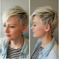 Short Shaggy Haircut for Blonde Hair: 