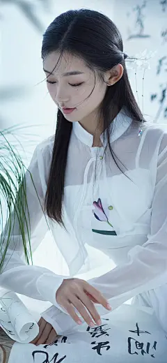 竹林风声起 梦入西洲里
cr：天航工作室
采集@别致的七