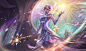 Soaring Sword Fiora, Jean Go : I was very excited to work on a Xian Xia inspired fantasy with this new skin line. I just started to play Fiora as well to work on this project. 

Riot Games (c)