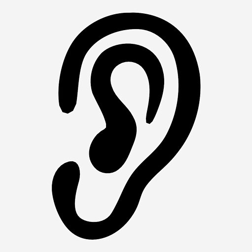 耳感叶图标_88ICON https://88icon.com 耳 感 叶 听 耳垂 耳道 通讯 音频