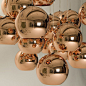【灯火天堂】Tom Dixon Mirror Ball 太空球吊灯黄铜色电镀球吊灯