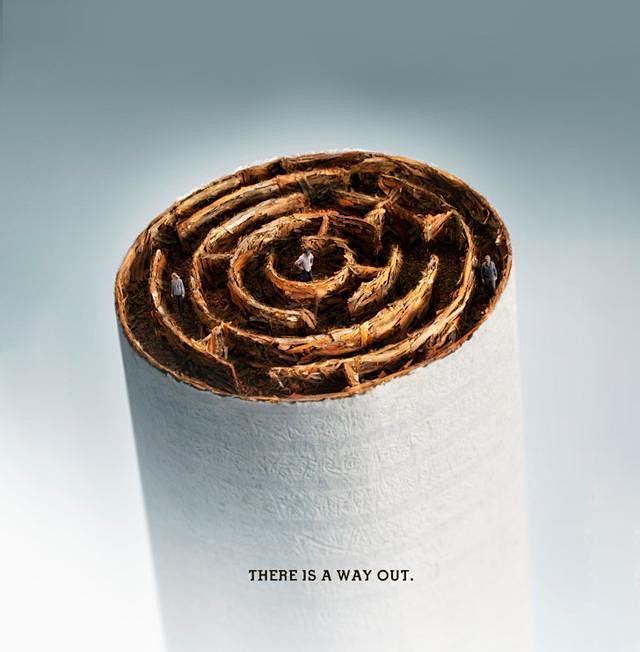 禁烟公益广告设计！为健康趁早戒了吧！
