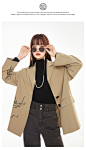 【新品】乐町西装外套女夏薄款2020新款气质西装炸街设计感小众-tmall.com天猫