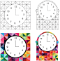 accessories clocks colour geometric ILLUSTRATION  pattern product design  texture time vibrant