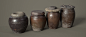 Jars - Onggi, Alex Su : Onggi is Korean earthenware, which is extensively used as tableware, as well as storage containers in Korea.

I used Maya to build the proxy and sculpted the high poly in ZBrush, finally I used Substance Painter to paint the textur