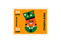 Kokomo Coffe packaging : Packaging postage stamps for Kokomo Coffee's African and South American blends. Designed in collaboration with UK illustrator Ryan Chapman the impactful miniature format functions to visualize the well-known symbols of the coffee’