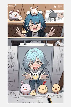 数字艺术多格漫画卡通漫画漫画手绘-众图网