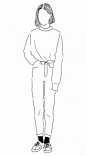 Fashion Drawing Girl Simple 38+ Ideas #fashion #drawing