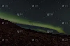 冰岛Hraunsnef的北极光