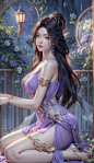 动漫先疯：凡人第一美女•紫灵#她是凡间的仙女#
