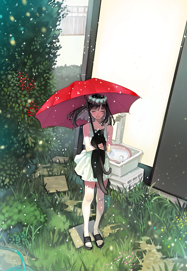 「赤い傘」/「あるてら」のイラスト [p...