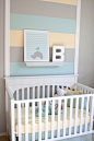 Beautiful pastels! Gray, Aqua and Butter Nursery