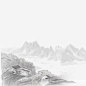 山水墨画免抠png素材_新图网ixintu.com
