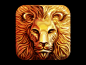 Lion Icon Design Process [GIF] by ~Ramotion on deviantART #采集大赛#