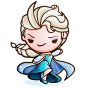 frozen disney Elsa olaf anna cute kawaii chibi winter snow fanart