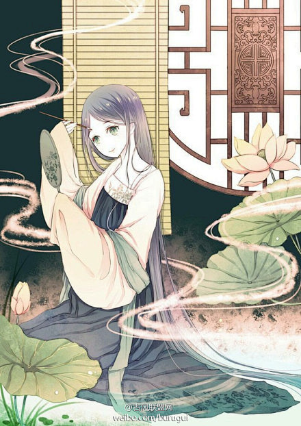 #古风句子#懒起画蛾眉，弄妆梳洗迟。照花...