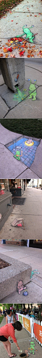 超萌超有创意的街头涂鸦~太赞了~「转」
