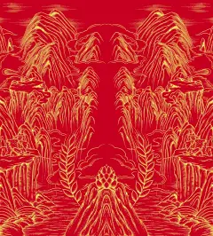 山水 啤酒花 麦子 版画手绘包装插画 - 小红书