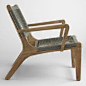 Gray Rapallo Outdoor Lounge Chair - v3