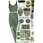A fashion look from July 2015 featuring green top, Helmut Lang and clear purse. Browse and shop related looks.