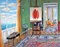 【英国艺术家Damian Elwes 笔下大师们的工作室】—— 马格里特（Magritte）的工作室