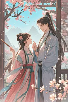 古装言情，漫画风 (3)