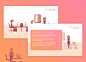 InAdeo — Design of an illustrative website on Behance