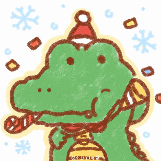 q萌动物圣诞节头像