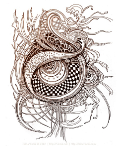 鳗≯满采集到线稿~装饰画,插画