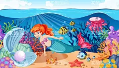 卡通美人鱼  - 源文件下载【酷图网】卡通美人鱼,卡通,素材,插图,元素,矢量,可爱,美人鱼插画,美人鱼,小美人鱼,海报素材,手绘,手绘美人鱼,美人鱼素材,美人鱼元素,人鱼公主,鲛人,海妖,绘本,海底世界,水族馆,水下,人鱼,图案,唯美,梦幻,童话,女性,人物,美女,美人鱼尾,鱼美人,海底,性感美人鱼,女孩,幼儿园,背景,珍珠,贝壳,鱼