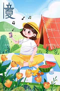 绿色清新节气立夏户外儿童插画  - 源文件下载【酷图网】立夏转发图,立夏海报,立夏,立夏朋友圈,立夏广告,立夏宣传,立夏展板,立夏节气海报,荷花,荷叶,夏至,初夏,夏至海报,夏至转发图,传统节气,创意,唯美,地产,小暑,大暑,立夏节日,二十四节气,24节气,手绘立夏,立夏微信,立夏推广,荷塘,高档,淡雅,野餐立夏,户外立夏,立夏插图,
