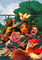 Chickens on Behance